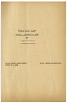 Moe Howard's Script for The Three Stooges 1942 Film ''Sock-a-Bye Baby'', With Working Title ''Their First Baby'' -- With Howard's Annotations & Drawings on Back Cover